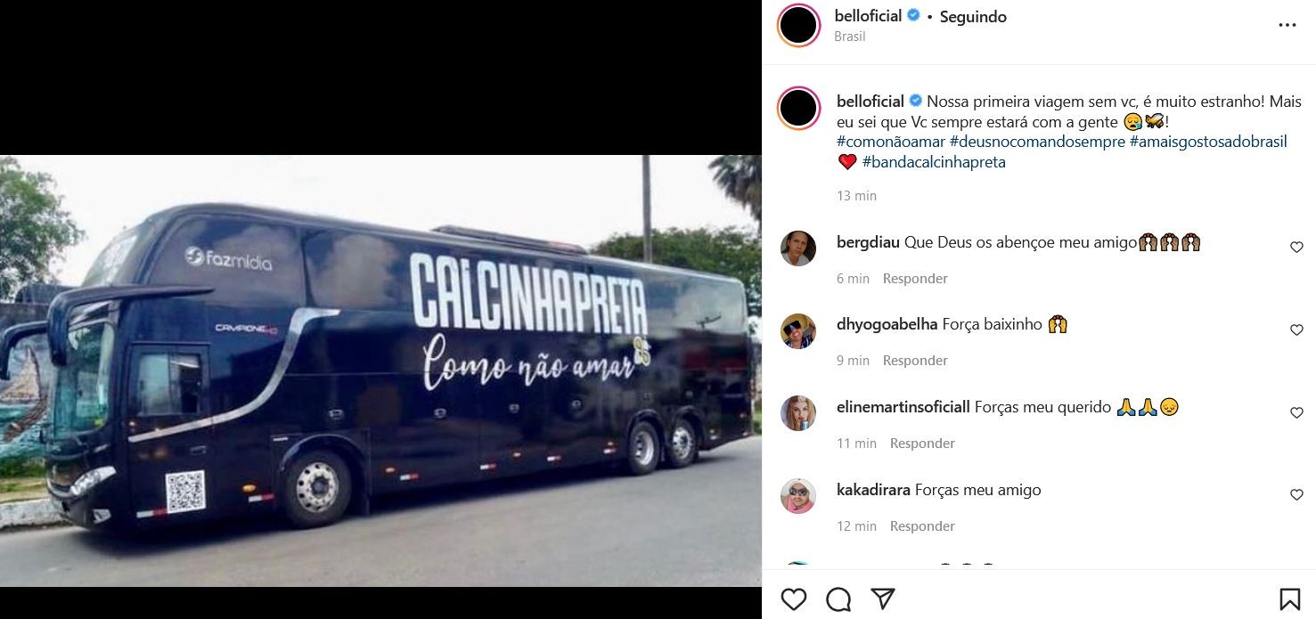 Bell Oliver fala sobre perda de Paulinha Abelha (Foto: Reprodução/Instagram)