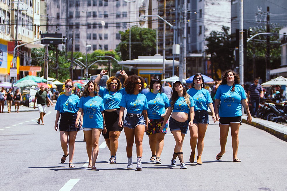 O trocadilho do nome do bloco com a expressão “és safada”, também é uma defesa do direito da mulher à liberdade sexual — Foto: Priscilla Buhr/Divulgação