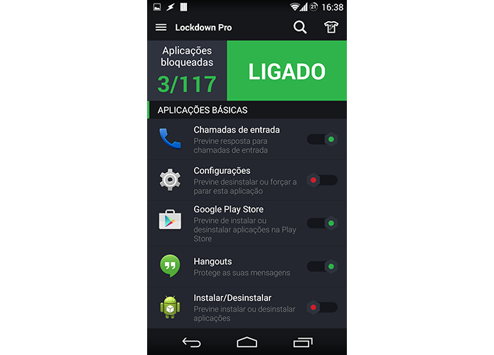 Escolha os apps que deseja bloquear (Foto: Reprodução/Paulo Alves)