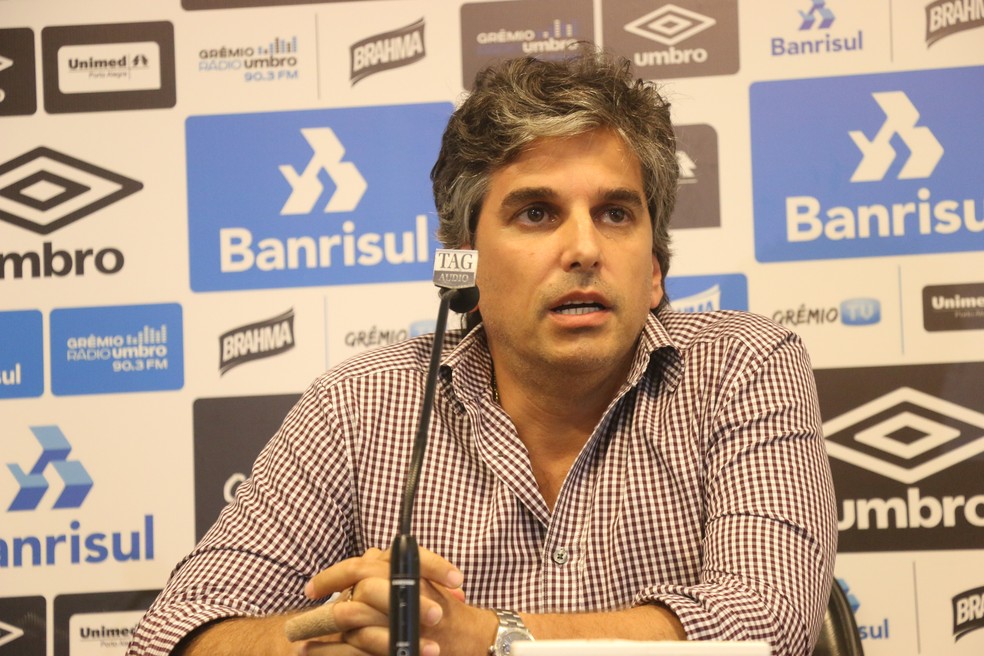 Felipe do Canto também deixou o departamento médico do Grêmio — Foto: Eduardo Deconto / GloboEsporte.com