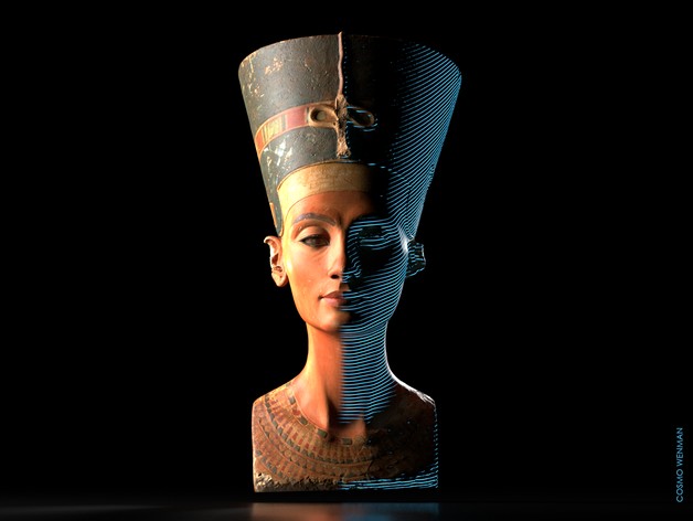 Reconstituição em 3D do busto de Nefertiti (Foto: Cosmo Wenman/ Creative Commons ) Reconstituição em 3D do busto de Nefertiti (Foto: Cosmo Wenman/ Creative Commons )