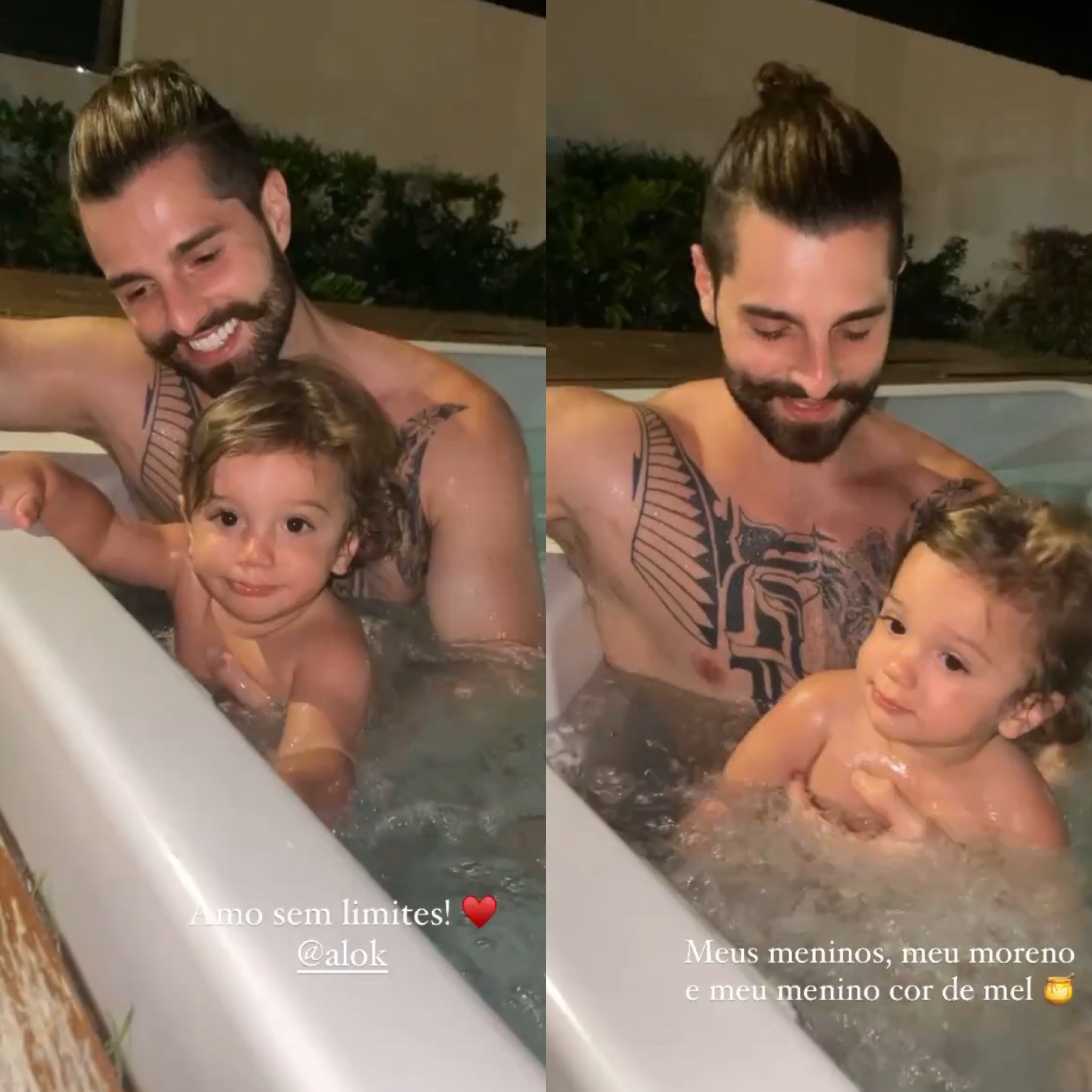 Alok encanta em cliques com filho (Foto: Instagram)