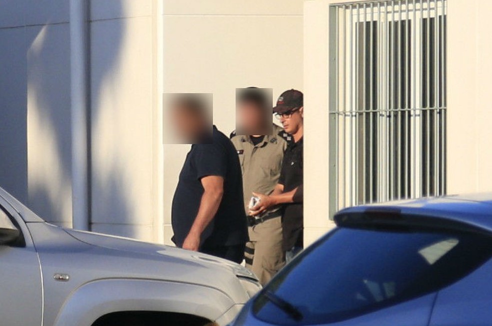 PM acusado de matar padeiro em Maceió ao sair da Delegacia de Homicídios — Foto: Ailton Cruz/ Gazeta de Alagoas 