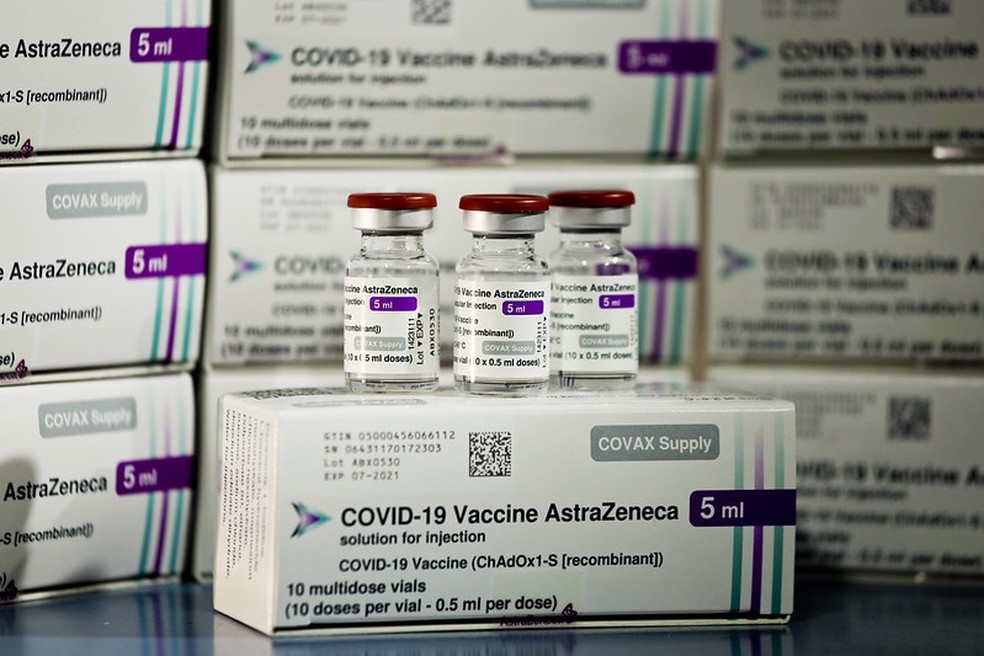 Vacina Covishield /AstraZeneca — Foto: Breno Esaki/Secretaria de Saúde do DF
