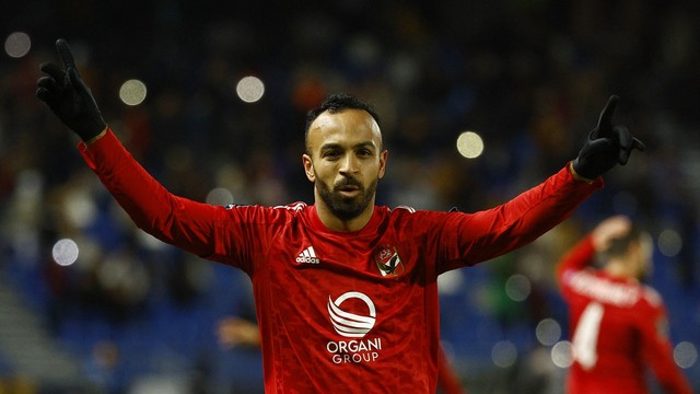 Afsha comemora o gol da vitória do Al Ahly sobre o Seattle Sounders