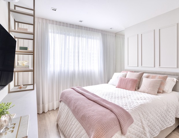 Apartamento de 80 m² exibe décor em tons suaves e inspiração romântica (Foto: Gustavo Bresciani)