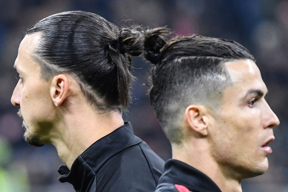 Ibrahimovic x Cristiano Ronaldo  — Foto: Alberto Pizzoli/AFP