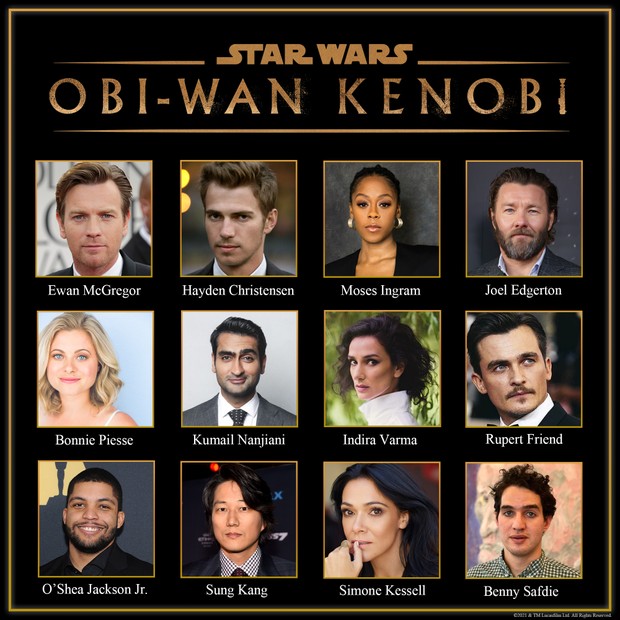 Elenco de Obi-Wan Kenobi (Foto: Reprodução/Twitter)