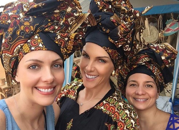 Ana Hickmann Posa De Turbante Em Angola Mama frica Quem QUEM News