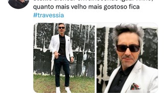 Alexandre Nero volta a interpretar o personagem Stenio de 'Salve Jorge' em 'Travessia' — Foto: Reprodução/Twitter