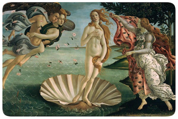 O quadro O Nascimento de Vênus de Sandro Botticelli (Foto: Reprodução)