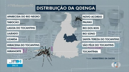 No TO, 14 cidades serão beneficiadas com a vacina da dengue; confira o monitor da doença