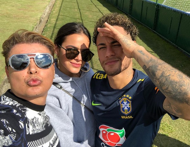 David Brazil, Bruna Marquezine e Neymar (Foto: Reprodução/Instagram)