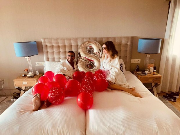 Antonio Banderas comemora 8 anos de relacionamento com Nicole (Foto: Reprodução/Instagram)