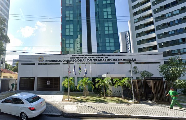 Imagem de arquivo da sede do Ministério Público do Trabalho de Pernambuco (MPT-PE), na Zona Norte do Recife — Foto: Reprodução/Google Street View