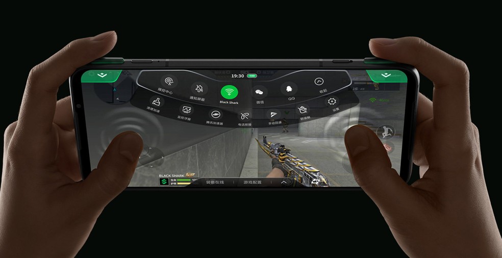 Black Shark 3 traz gatilho físico para jogos — Foto: Divulgação/Xiaomi