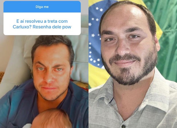 Thammy Miranda e Carlos Bolsonaro (Foto: Reprodução/Instagram)