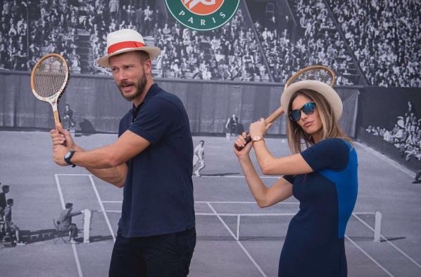Fernanda Lima e Rodrigo Hilbert assistem à final de Roland Garros 2017 (Foto: Reprodução/Instagram)
