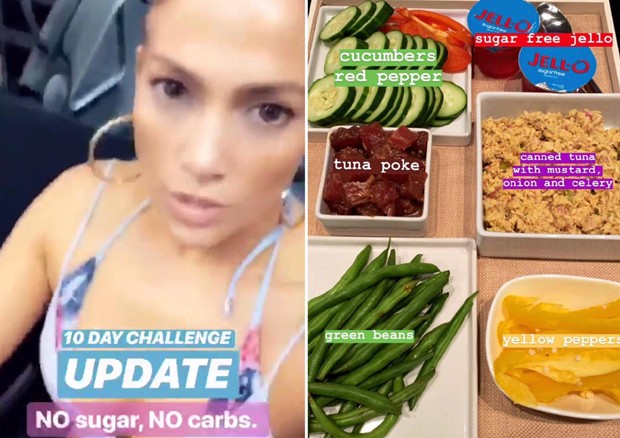 Jennifer Lopez inicia desafio e corta açúcar e carboidrato (Foto: Reprodução/Instagram)