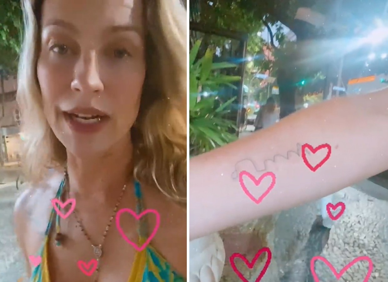 Luana Piovani faz tatuagem com a grafia da filha, Liz (Foto: Reprodução/Instagram)