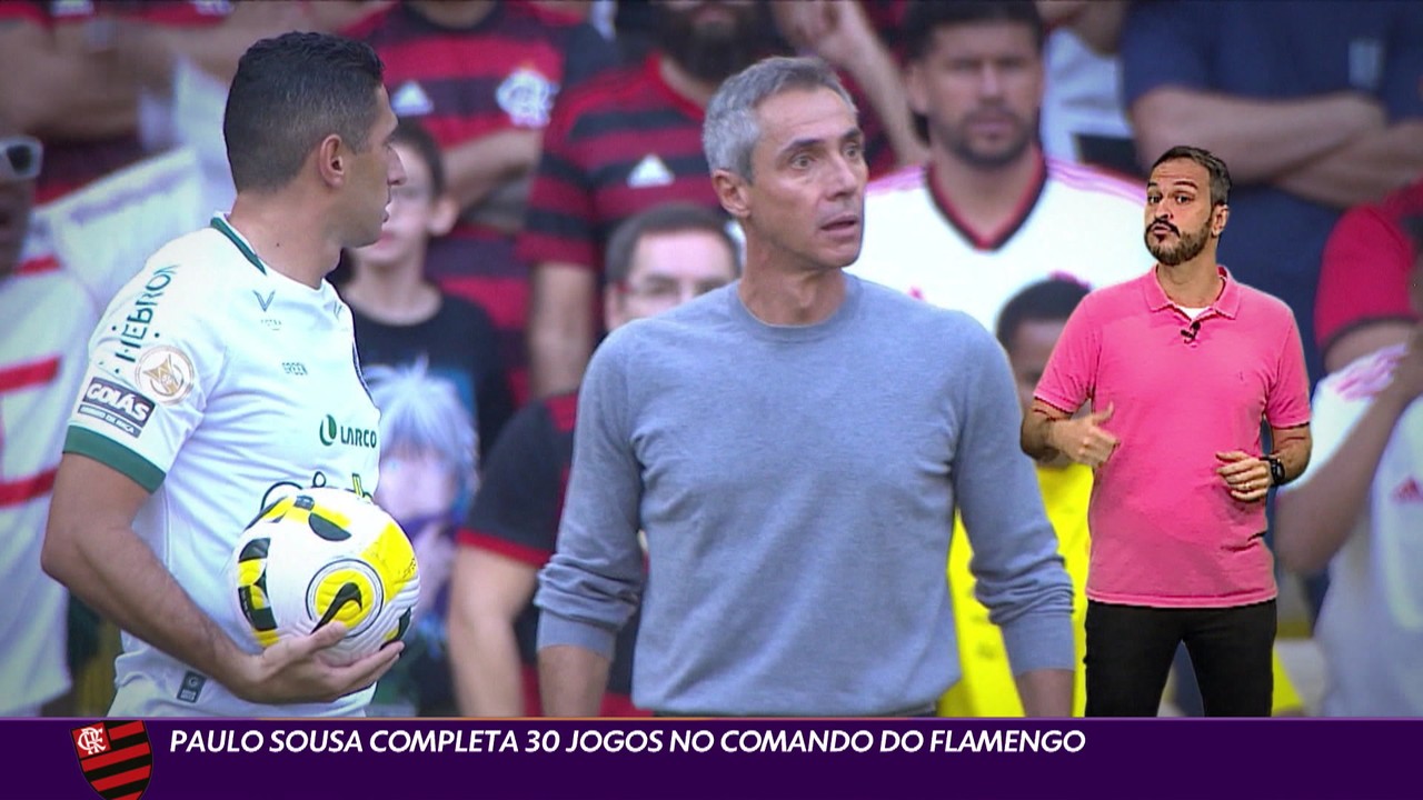 Paulo Sousa completa 30 jogos do comando do Flamengo