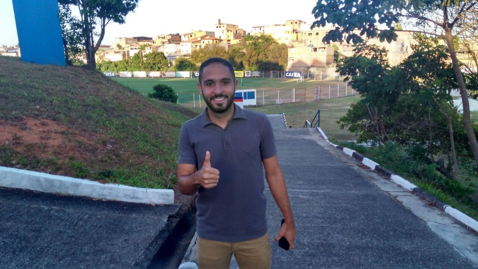 Régis começou a treinar no Bahia na última sexta (Foto: João Salvador)