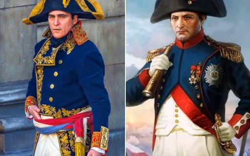 Joaquin Phoenix aparece pela primeira vez como Napoleão em set de filme