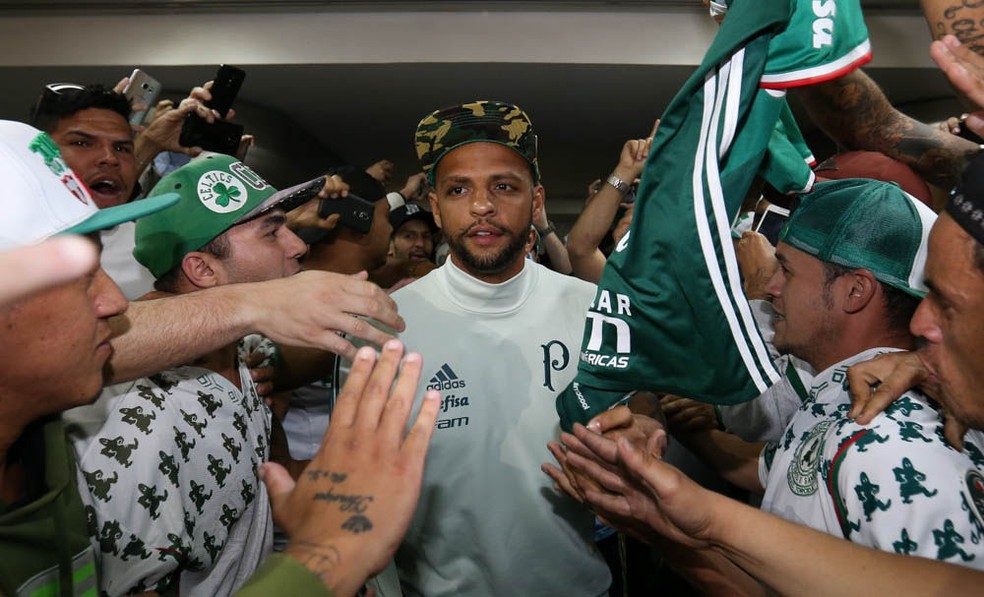 Felipe Melo era um dos jogadores mais queridos pela principal organizada do Palmeiras (Foto: Cesar Greco/Ag Palmeiras/Divulgação)