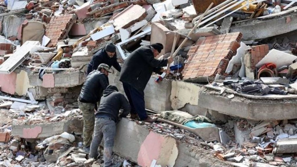 Epicentro ocorreu nas proximidades da cidade turca de Gaziantep — Foto: REUTERS/BBC