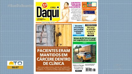 Caso de clínica de reabilitação irregular em Palmas é destaque no Jornal Daqui