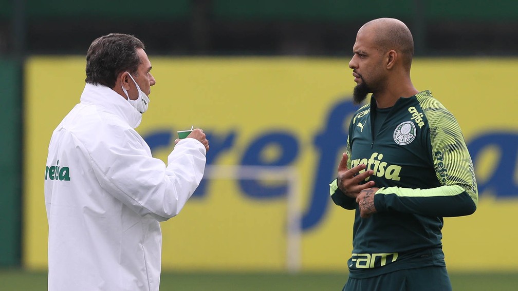 Palmeiras encerra preparação para o clássico sem Wesley e com Luiz Adriano