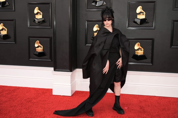 Billie Eilish no Grammy 2022 (Foto: Getty Images)