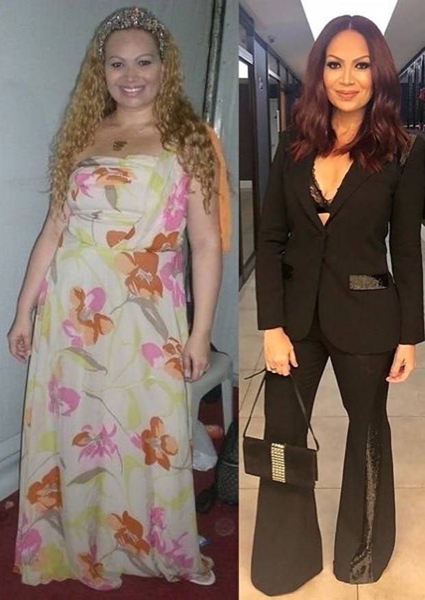 Antes e depois de Solange Almeida (Foto: Reprodução/Instagram)
