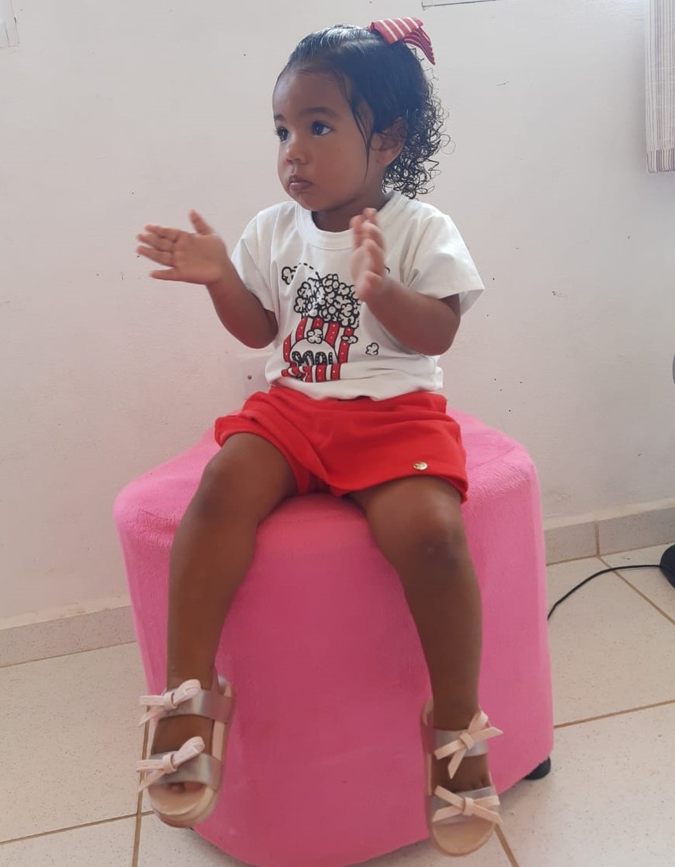 Maria Vitória, de 2 anos, morreu após atropelamento em Maragogi, AL — Foto: Arquivo Pessoal