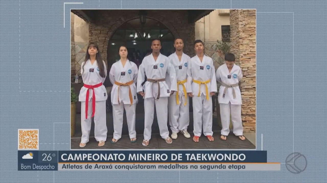 Atletas de Araxá conquistam oito medalhas no Campeonato Mineiro de Taekwondo