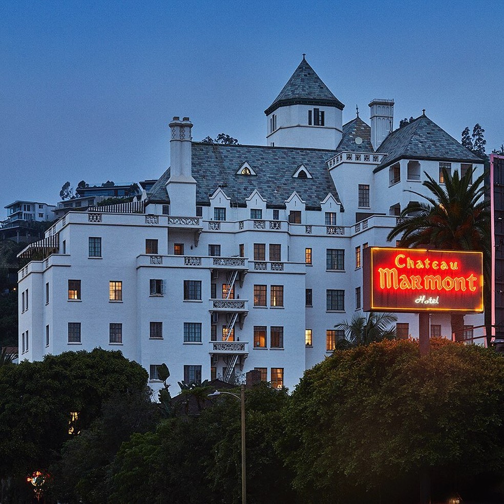 Chateau Marmont, em Los Angeles — Foto: Reprodução/Instagram