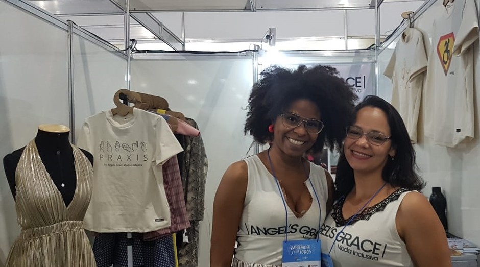 Grace Silva Santos e Angélica Pontes, fundadoras da Angel's Grace (Foto: Amanda Oliveira)