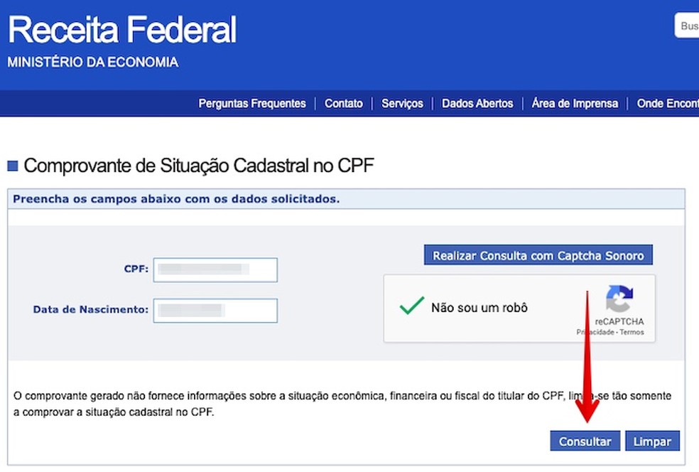 ECM INFORMÁTICA Situação cadastral do CPF como ver se