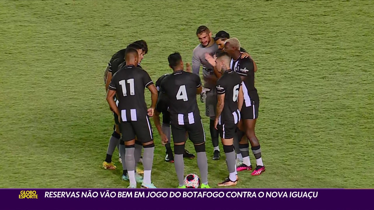 Reservas não vão bem em jogo do Botafogo contra o Nova Iguaçu