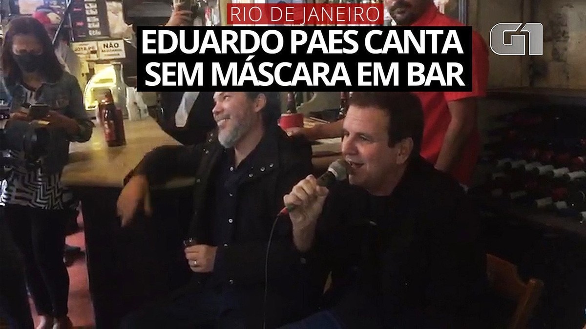 Prefeitura multa o próprio prefeito, Eduardo Paes, em R$ 562 após ele ficar  sem máscara em bar | Rio de Janeiro | G1