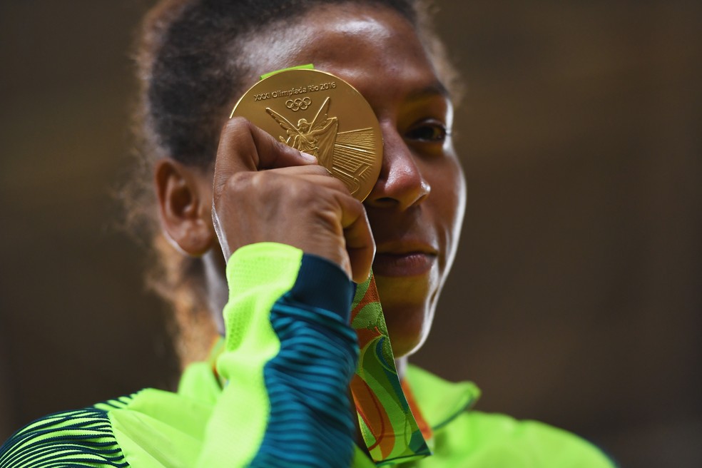 Rafaela Silva foi ouro na Rio 2016 — Foto: AFP