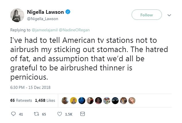 Twitter Nigella Lawson (Foto: Reprodução Twitter)