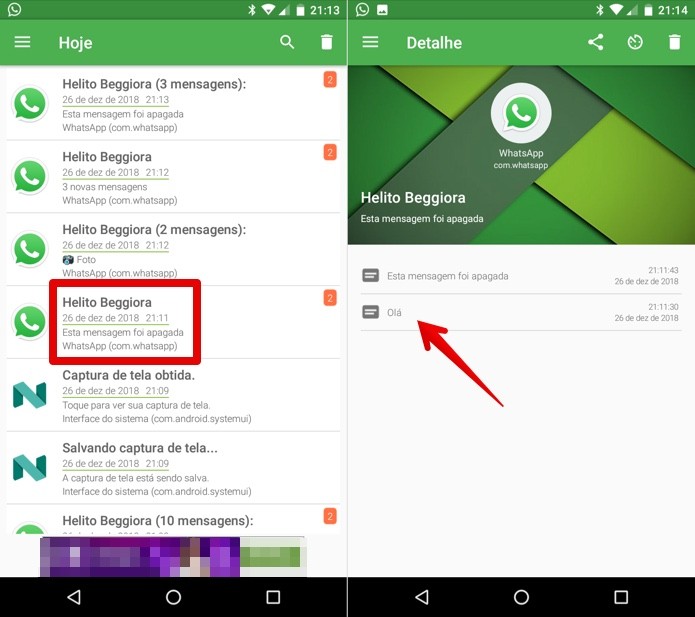 Como ver mensagens apagadas do whatsapp