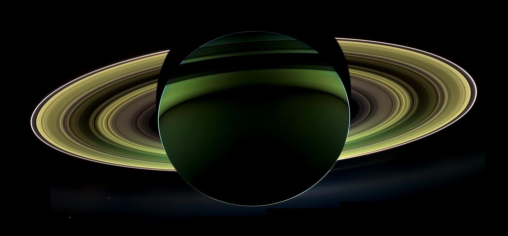 Saturno e seus belos aneis - planeta foi investigado de perto por 13 anos pela Nasa (Foto: Nasa/JPL)