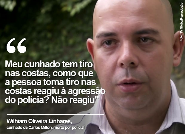 Depoimento párente de vítima de violência (Foto: TV Globo/Reprodução)