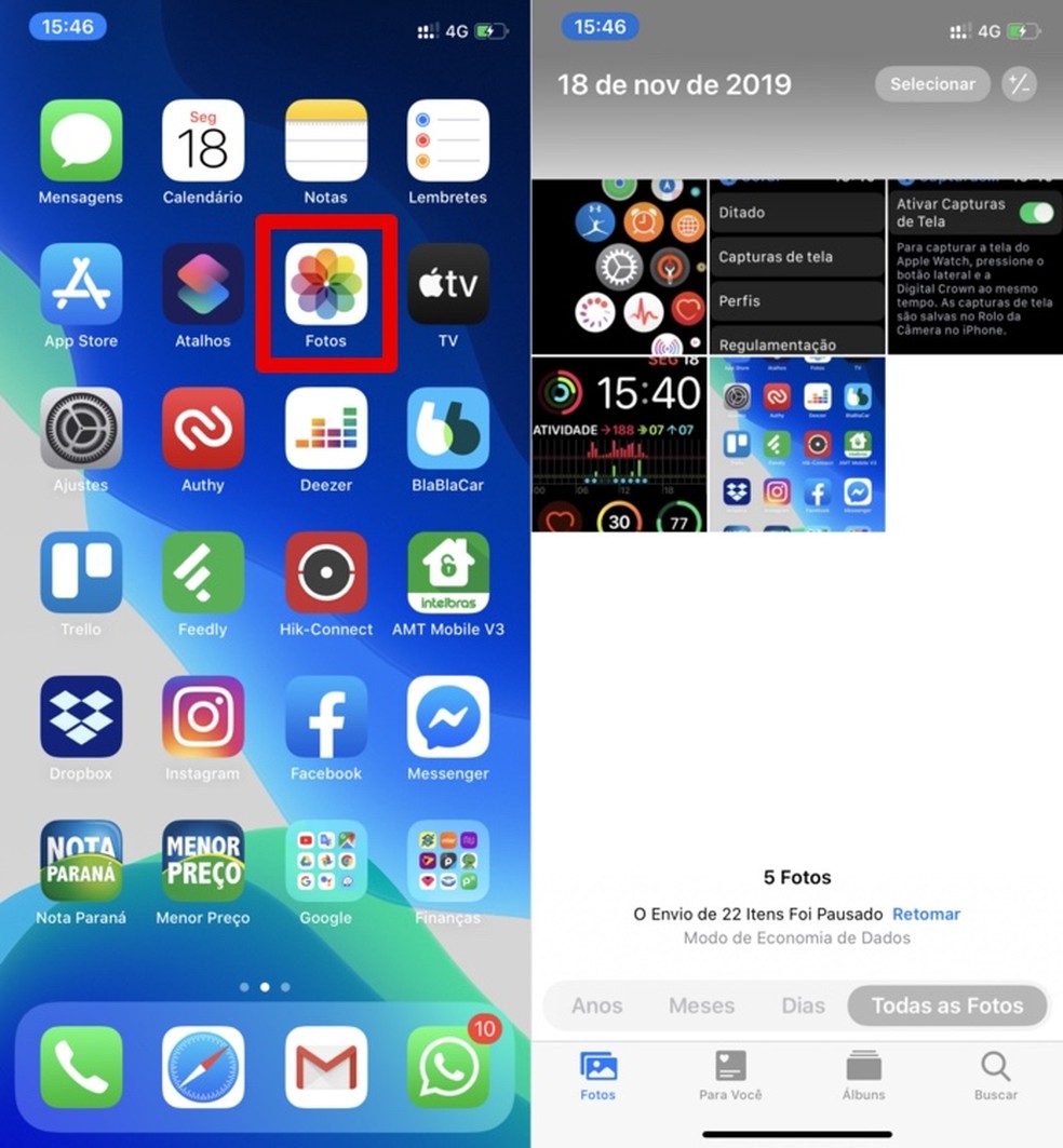 Como tirar print da tela do Apple Watch Smartwatches