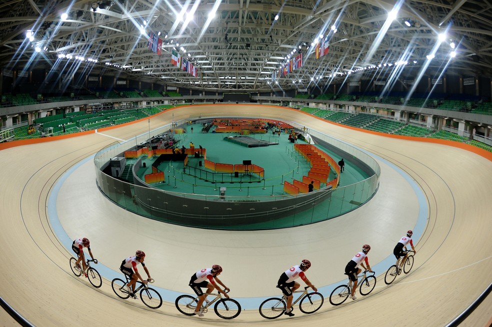 Velódromo do Rio foi inaugurado com atraso e não teve evento-teste olímpico (Foto: Alexey Filippov/Sputnik AFP)