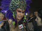Gracyanne chega para fechar desfiles de SP: 'Quero animar a avenida'
