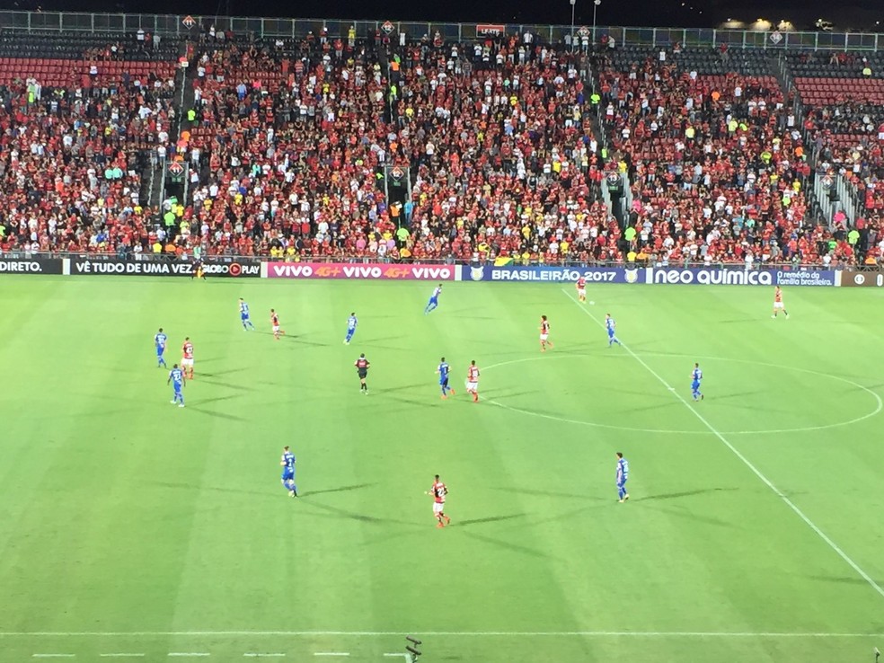 Flamengo x Cruzeiro na Ilha do Urubu: estÃ¡dio para 20 mil pessoas que teve pÃºblico abaixo do esperado em muitos jogos. Para Wrobel, "houve vÃ¡rios erros na questÃ£o da operaÃ§Ã£o da Ilha" â Foto: Raphael Zarko/GloboEsporte.com
