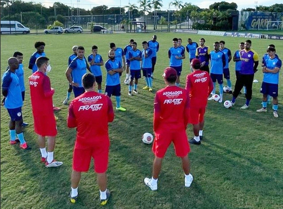 Afogados durante treino no CT do Retrô — Foto: Divulgação / Ascom Afogados